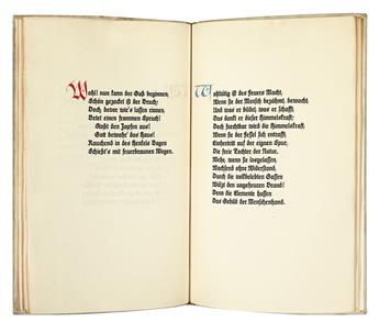 KOCH, RUDOLF; and Rudolf Gerstung. Schiller, Friedrich von. Das Lied von der Glocke.